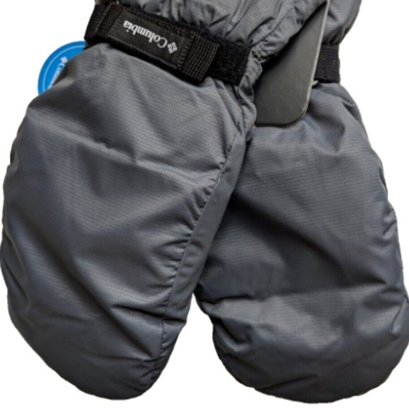NWT Columbia Boys Rain Water Stain Resistant Mitten Gray Ski Gloves Size… - Picture 5 of 7